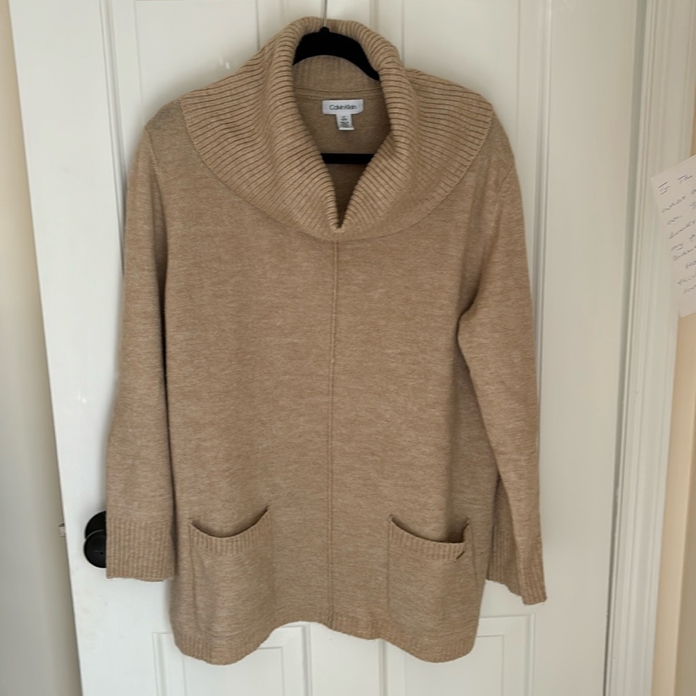 Camel colored Calvin Klein Sweater